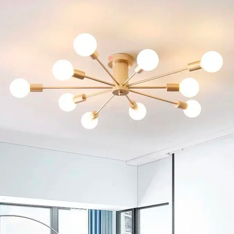 Lámpara De Techo Azteka Led Ideal Living Comedor Buena Luz