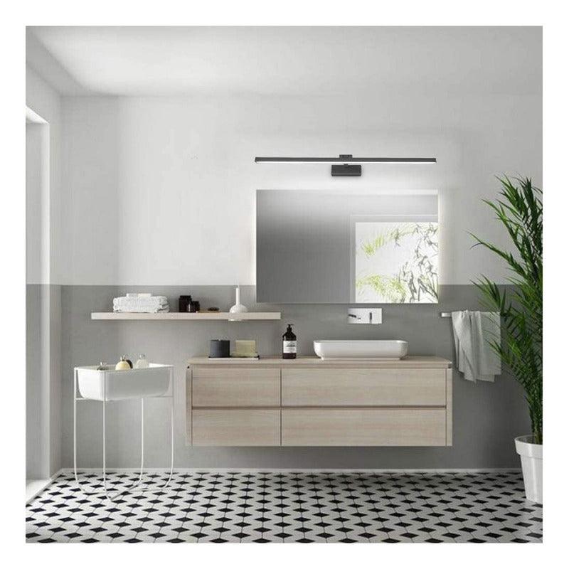 Aplique De Pared Line 60cm Diseño Moderno Baño Led Buena Luz