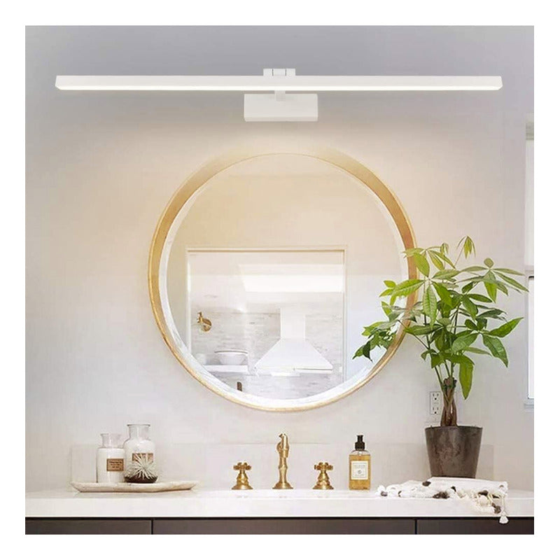 Aplique Pared Line Diseño Espejo Baño Lámpara Led Buena Luz