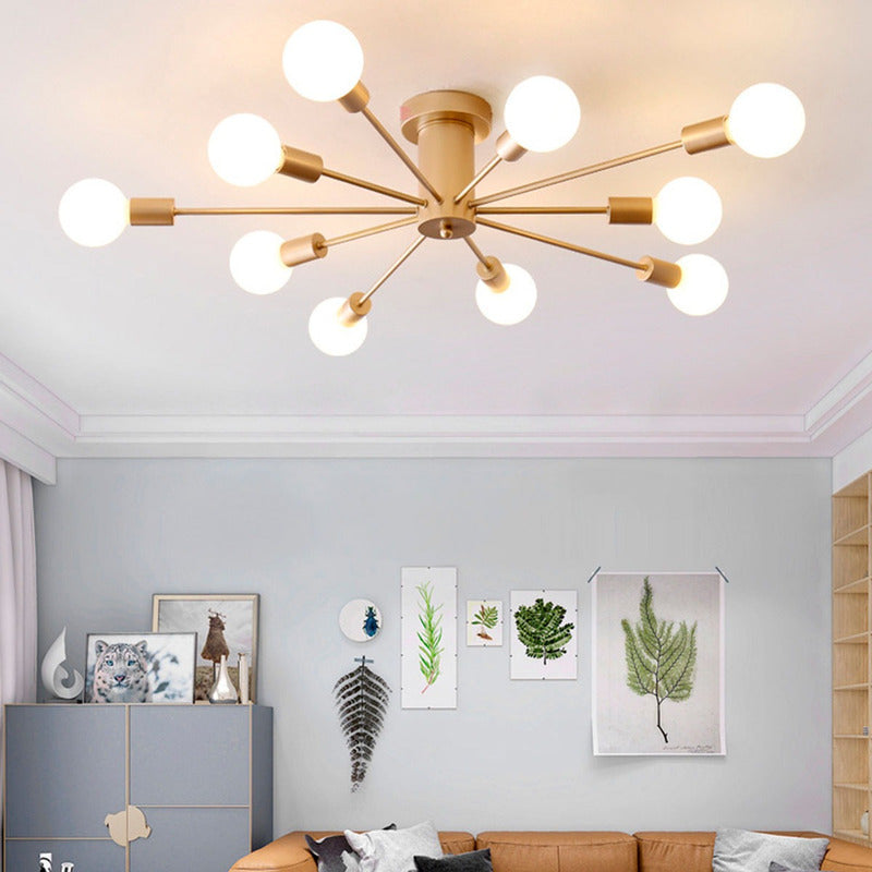 Lámpara De Techo Azteka Led Ideal Living Comedor Buena Luz