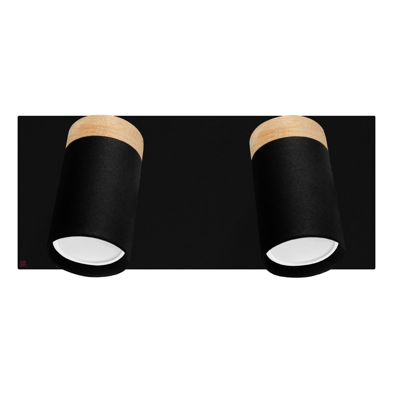 Plafón Dolby 2 Luces Techo Iluminacion Led Diseño Buena Luz