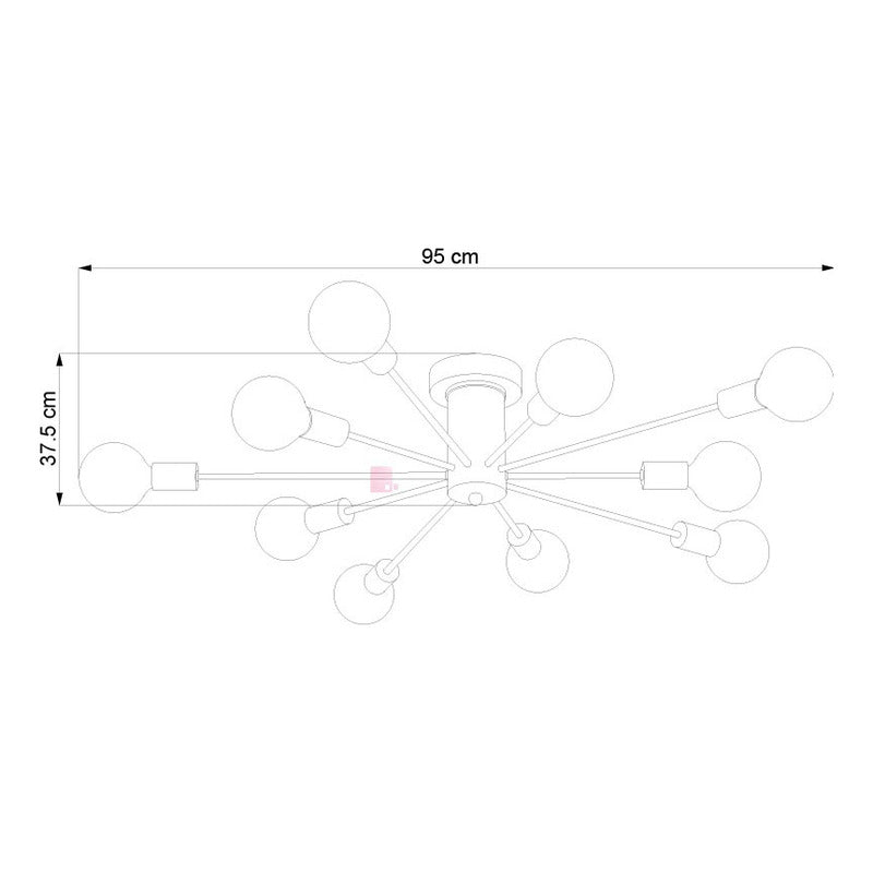 Lámpara De Techo Azteka Led Ideal Living Comedor Buena Luz