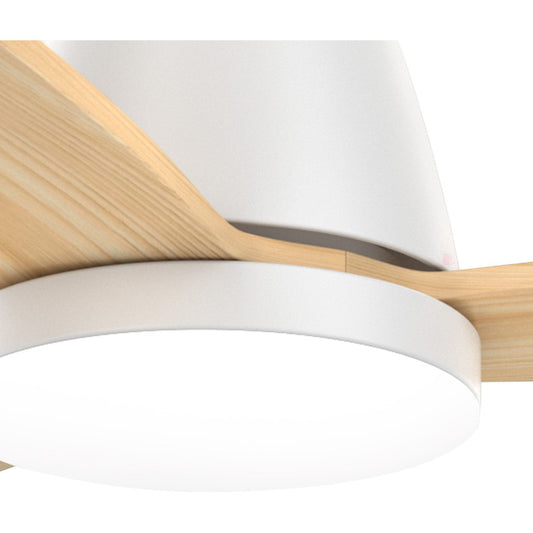 Ventilador De Techo Luz Led Diseño Galaxy Madera Buena Luz