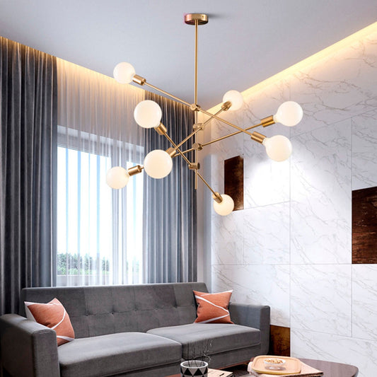 Lampara Colgante Dylan Iluminación Decorativa Buena Luz Estructura Dorado