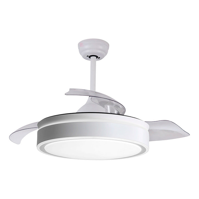 Ventilador De Techo Wow 3 Aspas Led Retráctil Inteligente