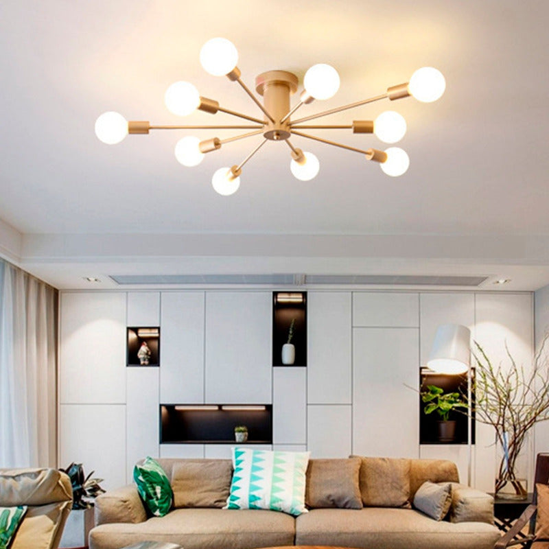 Lámpara De Techo Azteka Led Ideal Living Comedor Buena Luz