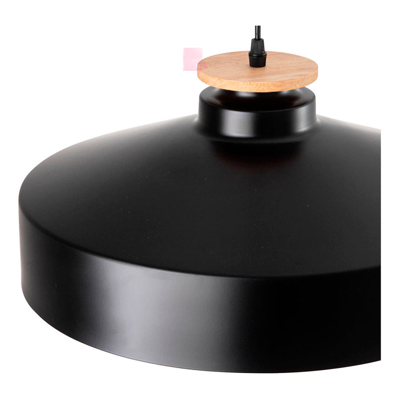 Lampara Colgante Wood Iluminacion Led Decorativa Buena Luz