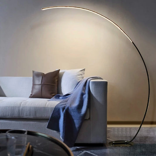 Lámpara De Pie Arco Bridge Led Diseño Moderno Buena Luz