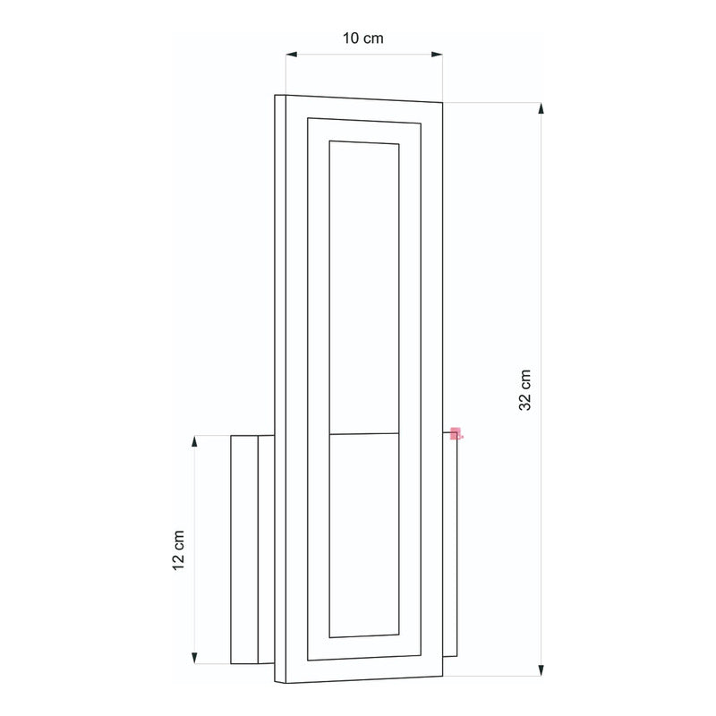 Aplique De Pared Quadra Moderno Living Lámpara Led Buena Luz