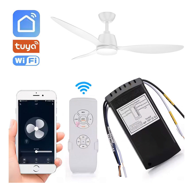 Ventilador De Techo 3 Aspas Luz Led Diseño Galaxy Buena Luz