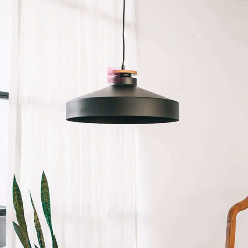 Lampara Colgante Wood Iluminacion Led Decorativa Buena Luz