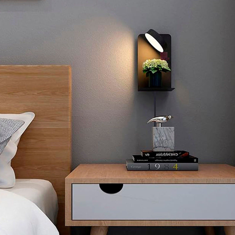 Aplique Pared Suite Usb Diseño Dormitorio Led Buena Luz