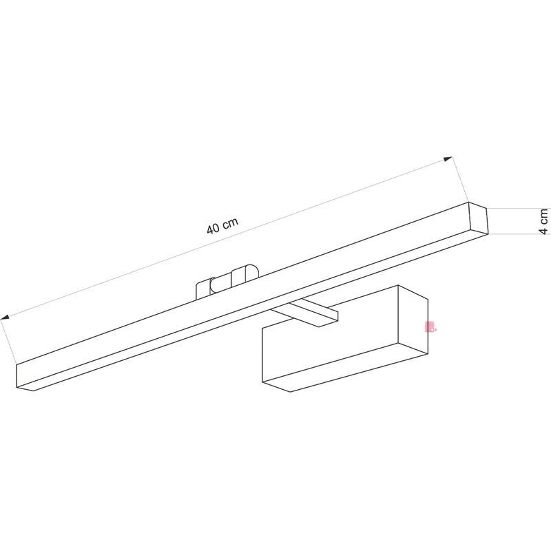 Aplique Pared Line Diseño Espejo Baño Lámpara Led Buena Luz
