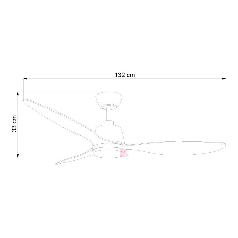 Ventilador De Techo 3 Aspas Luz Led Diseño Galaxy Buena Luz