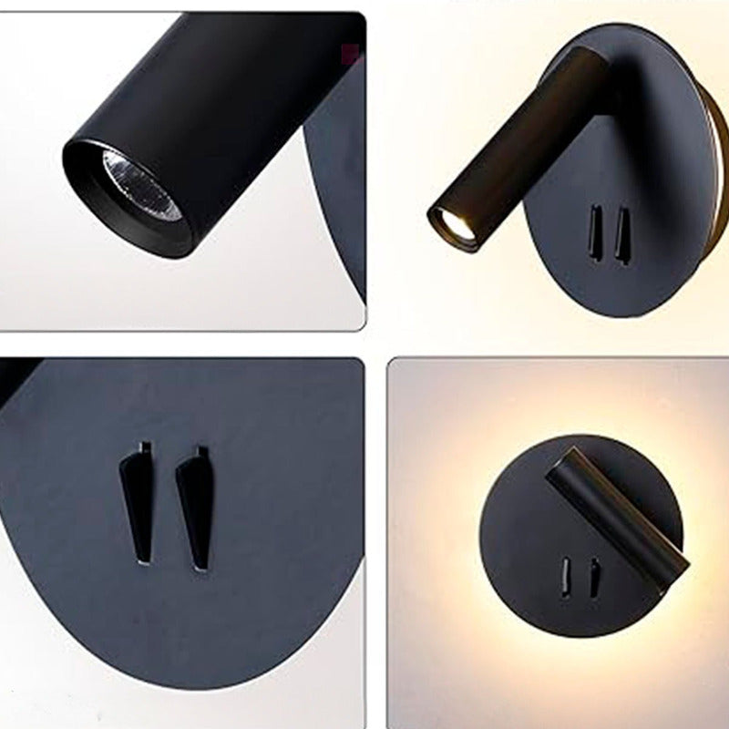 Aplique Cabecera Circle Led Direccional Movil Buena Luz