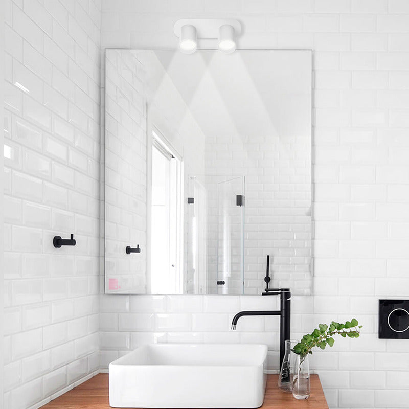 Lampara Aplique De Pared Loop 2 Luces Led Diseño Buena Luz