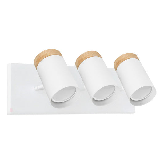 Plafón Techo Dolby 3 Luces Iluminacion Led Diseño Buena Luz Estructura Blanco