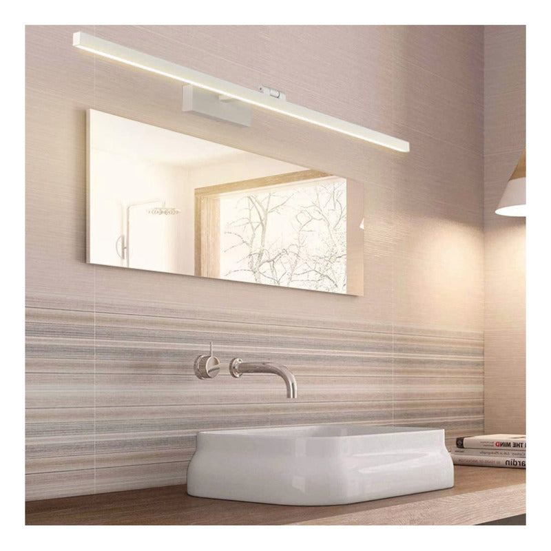Aplique De Pared Line 60cm Diseño Moderno Baño Led Buena Luz