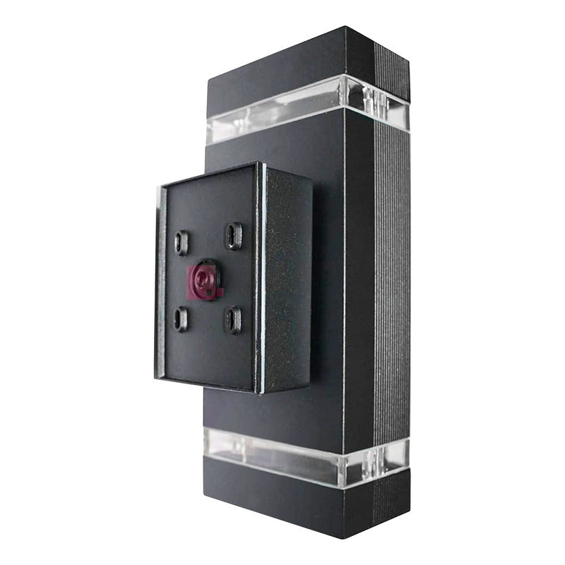 Aplique Pro De Pared Exterior Doble Luz Led Ip65 Buena Luz
