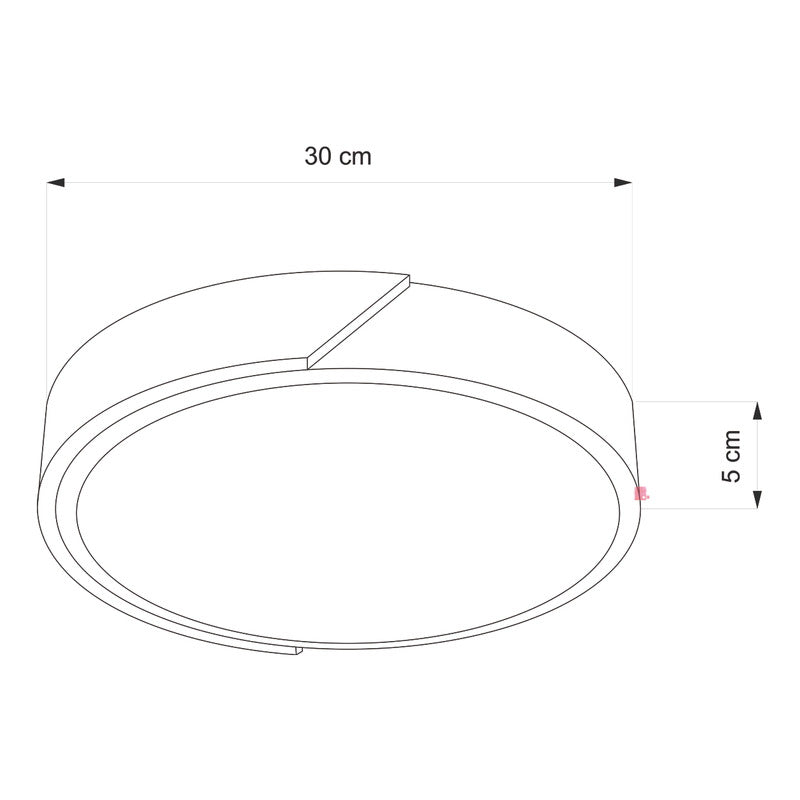 Lámpara Plafón De Techo Pipe Diseño Madera 30cm Buena Luz