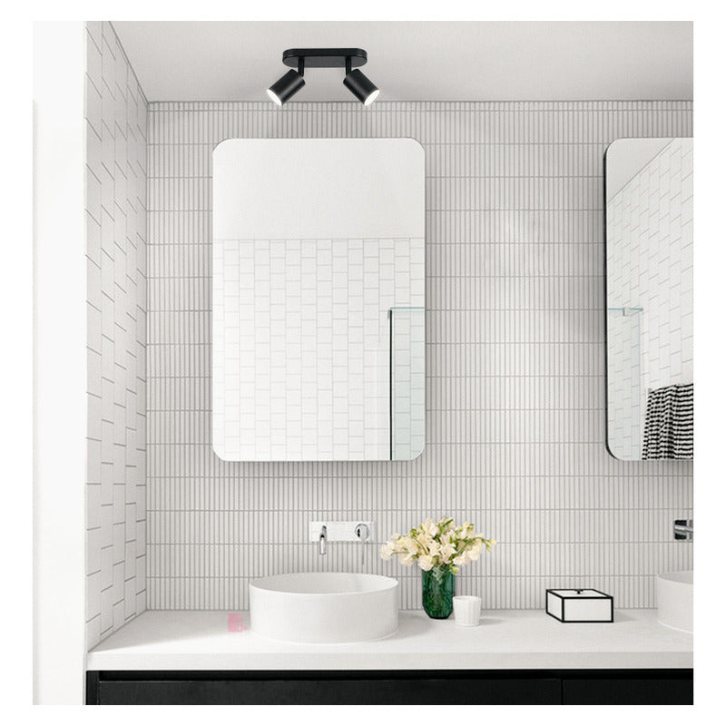 Lampara Aplique De Pared Loop 2 Luces Led Diseño Buena Luz