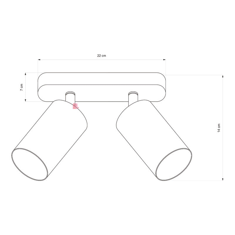 Lampara Aplique De Pared Loop 2 Luces Led Diseño Buena Luz