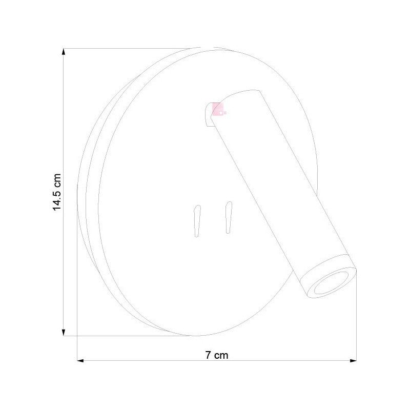 Aplique Cabecera Circle Led Direccional Movil Buena Luz