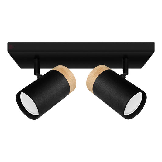 Plafón Dolby 2 Luces Techo Iluminacion Led Diseño Buena Luz