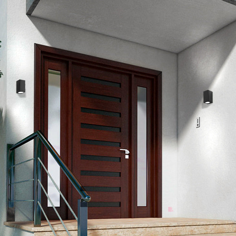 Aplique Exterior De Pared Deck Bidireccional Iluminacion Led