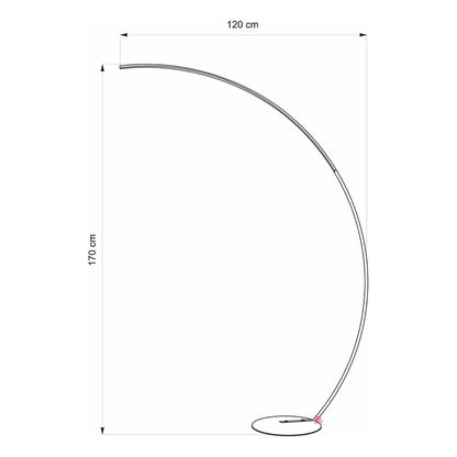 Lámpara De Pie Arco Bridge Led Diseño Moderno Buena Luz