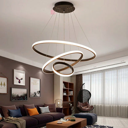 Lámpara Colgante Laser Led Incluido Living Comedor Buena Luz