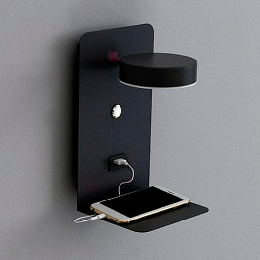 Aplique Pared Suite Usb Diseño Dormitorio Led Buena Luz
