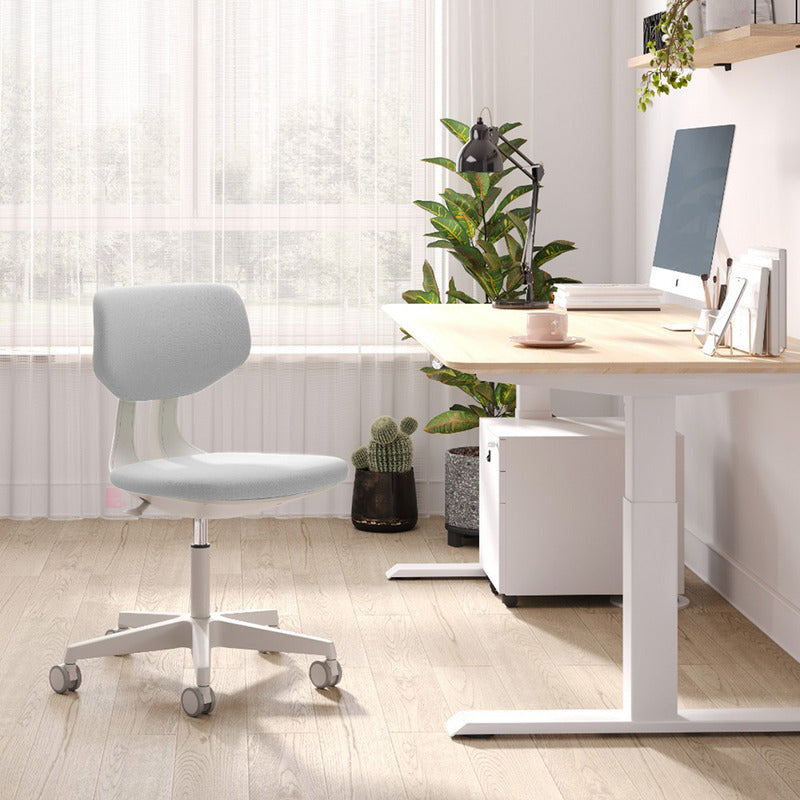 Silla De Escritorio Mac Oficina Diseño Ergonómico Y Calidad Color Gris Material Del Tapizado Tela Elástica