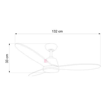 Ventilador De Techo Luz Led Diseño Galaxy Madera Buena Luz