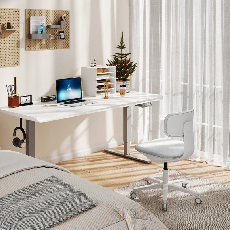 Silla De Escritorio Mac Oficina Diseño Ergonómico Y Calidad Color Gris Material Del Tapizado Tela Elástica