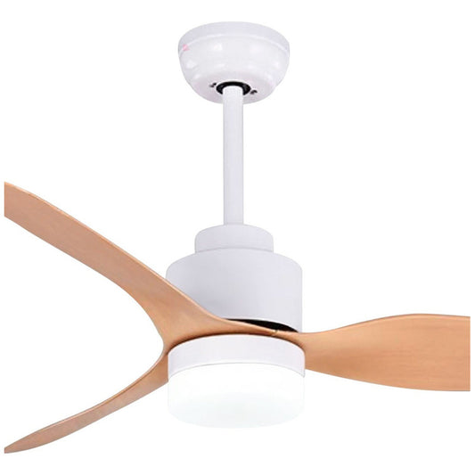 Ventilador De Techo Venture Wood Luz Led Buena Luz Cantidad De Aspas 3 Estructura Blanco Aspas Madera Diámetro 3.048 M Frecuencia 60 Material De Las Aspas Madera