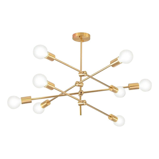 Lampara Colgante Dylan Iluminación Decorativa Buena Luz Estructura Dorado