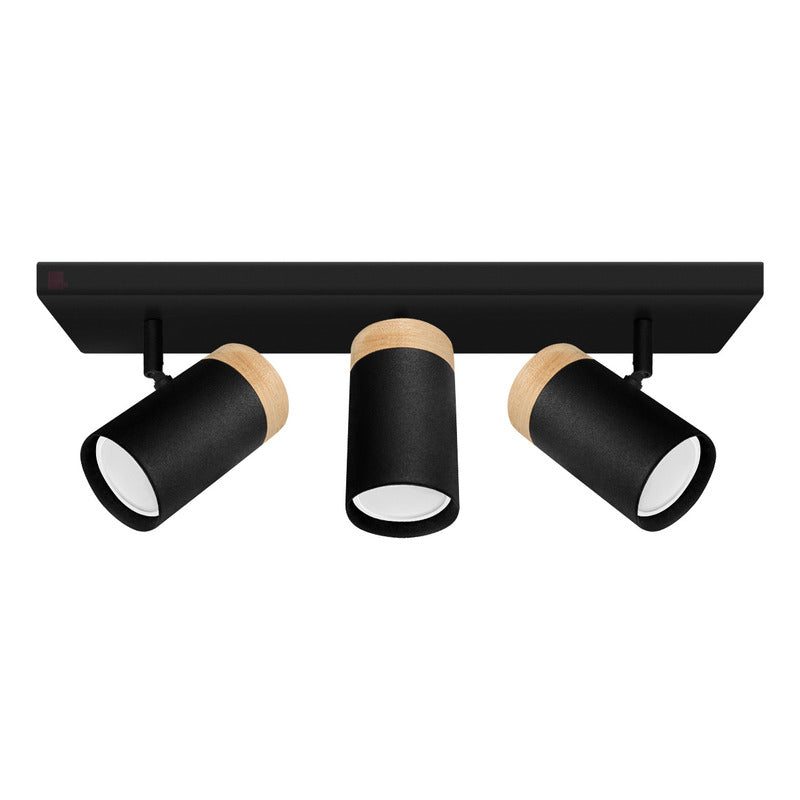 Plafón Techo Dolby 3 Luces Iluminacion Led Diseño Buena Luz