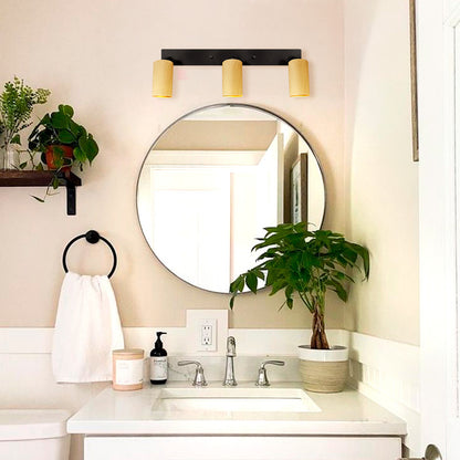 Aplique Plafón Infinity 3 Luces Direccionales Cabezal Madera