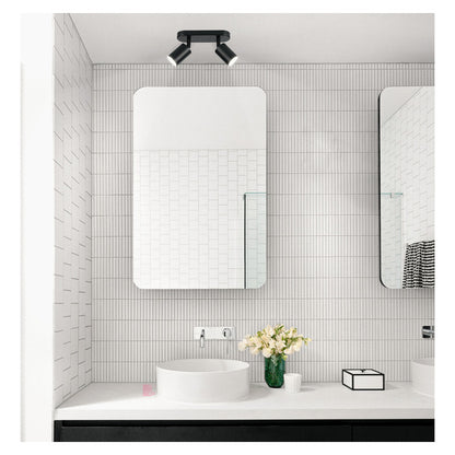 Lampara Aplique De Pared Loop 2 Luces Led Diseño Buena Luz