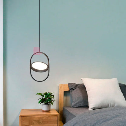 Lampara Colgante Wow Led Direccional Decorativa Buena Luz Estructura Negro