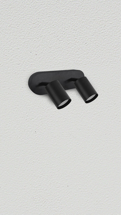 Lampara Aplique De Pared Loop 2 Luces Led Diseño Buena Luz