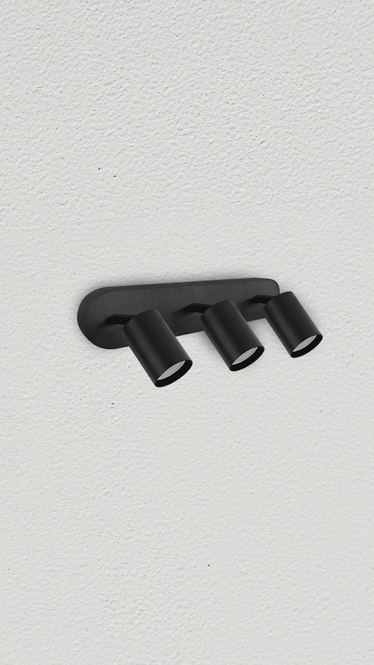 Aplique Pared 3 Luces Iluminacion Led Diseño Loop Buena Luz