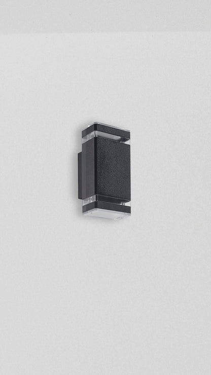 Aplique Pro De Pared Exterior Doble Luz Led Ip65 Buena Luz