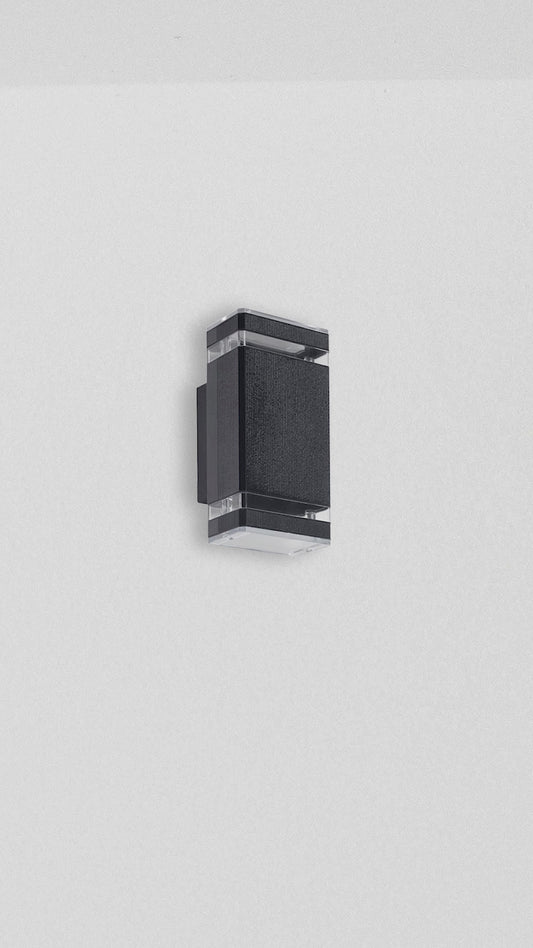Aplique Pro De Pared Exterior Doble Luz Led Ip65 Buena Luz